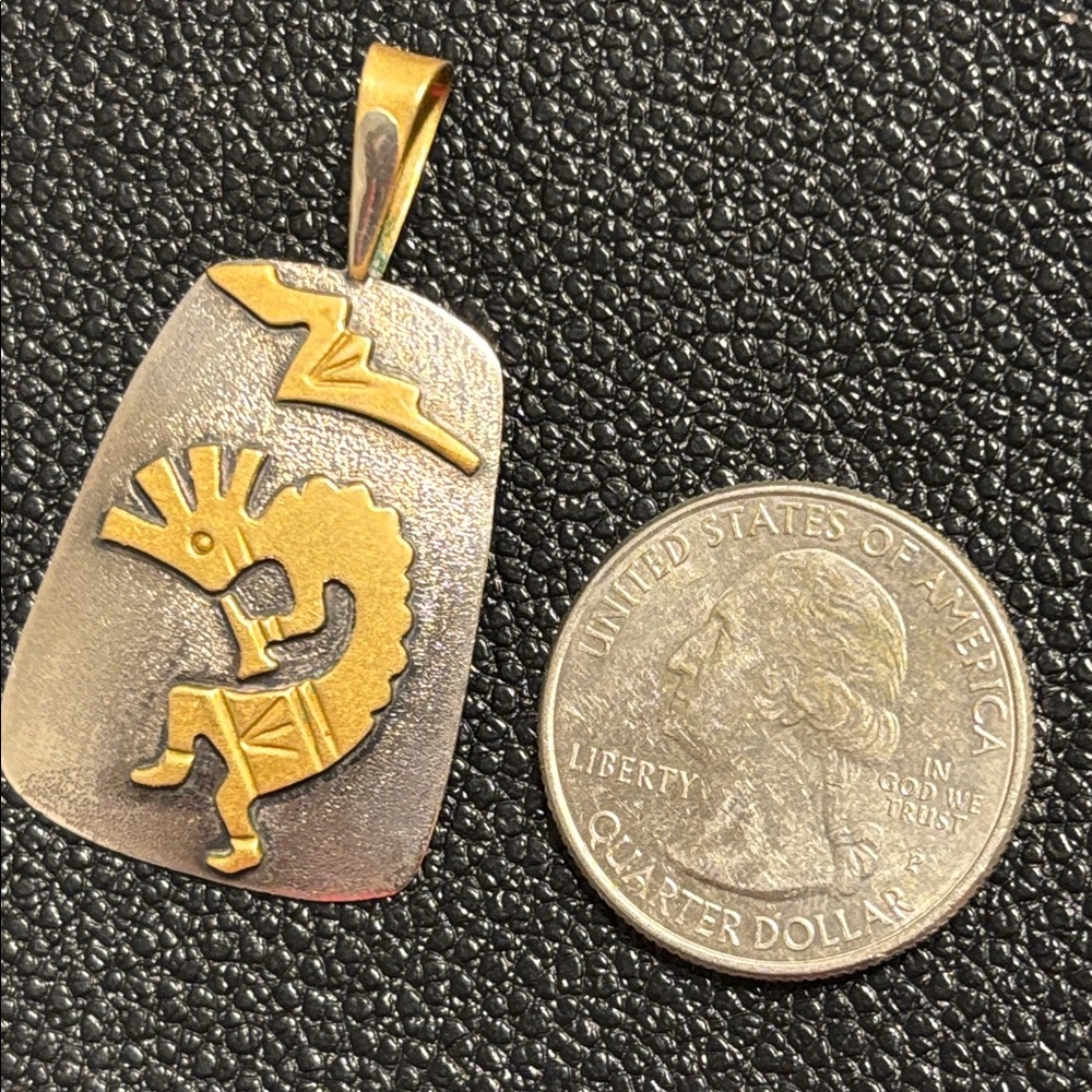 Vintage Kokopelli Sterling Pendant - Picture 4 of 5